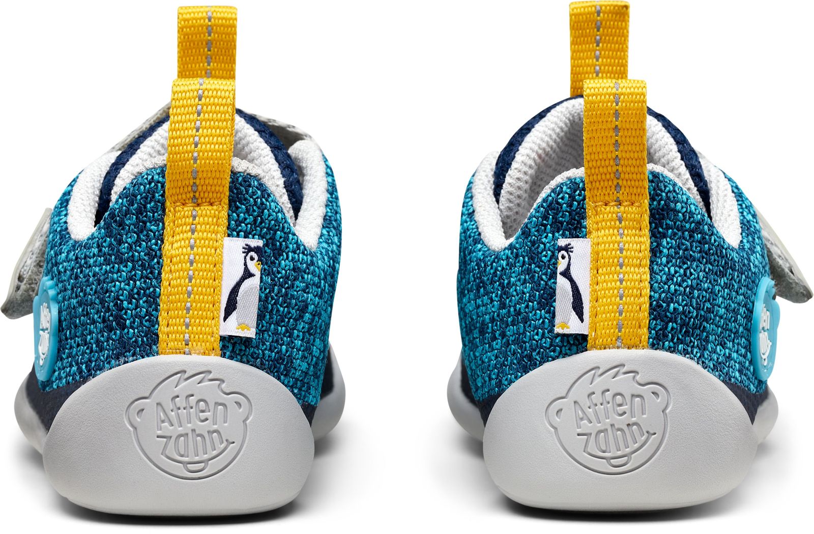 Dětské barefoot boty Affenzahn Sneaker Knit Happy - Penguin